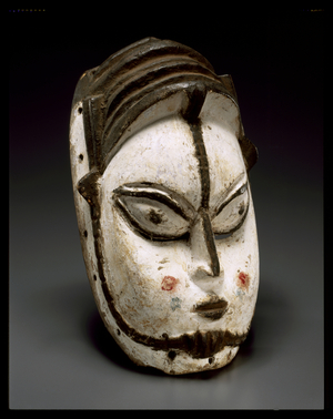 Face mask for Ekpo association, Benin Kingdom, 1920-50 (wood & pigment)