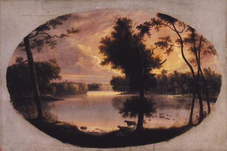 Landscape near Lafayette, Tippecanoe County, Indiana, 1850-76 (oil on canvas)
