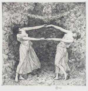 The Laurel Dance, 1915 (etching)