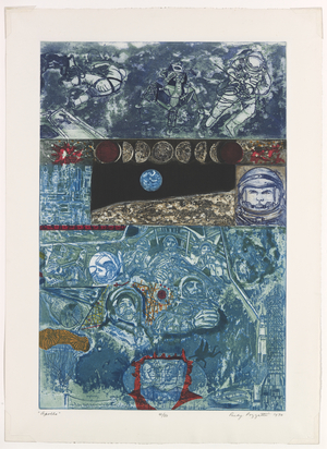 Apollo, 1970 (colour etching)