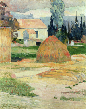 Landscape near Arles, 1888 (oil on canvas)