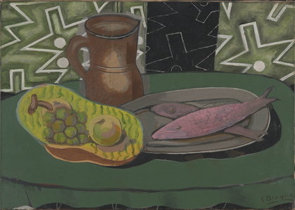 Still Life with Pink Fish, 1937 (oil on canvas)