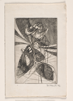 Greeting Card, 1946 (engraving)