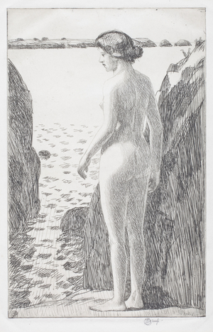 Appledore, 1922 (etching)