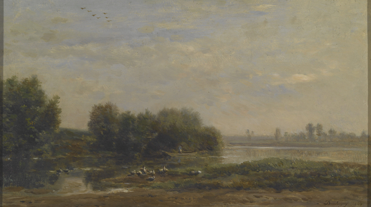 On the Oise, 1863 (oil on panel)