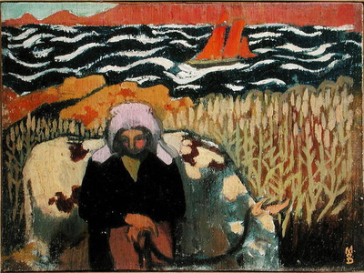 The Cowgirl, c.1893 (oil on cardboard)