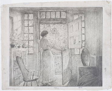 The Dutch Door, 1915 (etching)