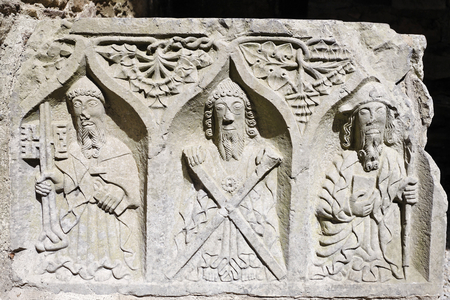 Tomb sculptures of the Cicstercian Abbey of Jerpoint, Thomastown, Kilkenny in Ireland.