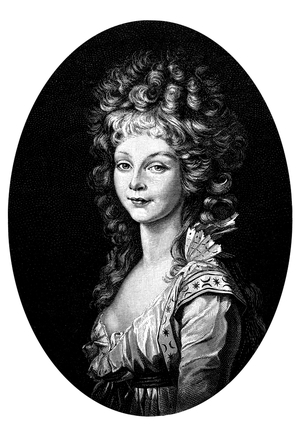 Portrait of Louise Augusta Wilhelmine Amelie of Mecklenburg-Strelitz (Mecklembourg Strelitz, 1776-1810), Queen of Prussia and Wife of Frederic William III of Prussia