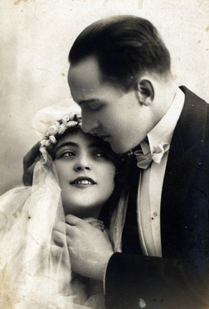 Couple marie. Photography around 1898