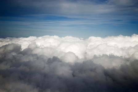 Above the clouds. Photography