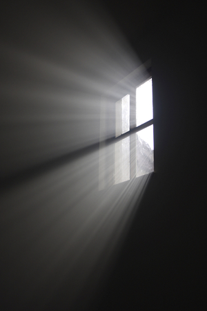 Light passing through the window.