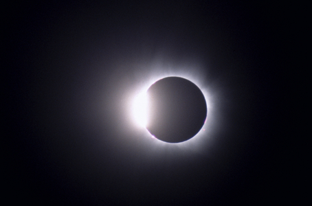 Eclipse of the sun seen from Le Havre, France