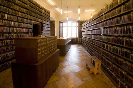Library of the general reading society in Bale (Allgemeinen Lesegesellschaft Basel), Switzerland, Europe. Photography