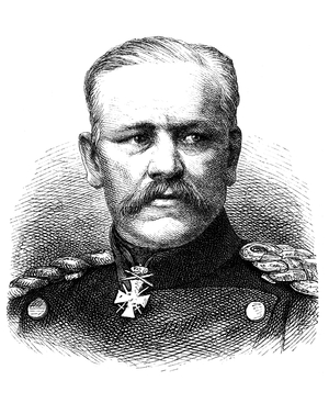 Portrait of Hermann Konstantin von Gersdorff (1809-1870), German general.