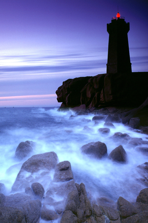 Lighthouse Pors Kamors in Brittany/France