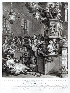 Credulity, Superstition and Fanaticism, 1762 (engraving)