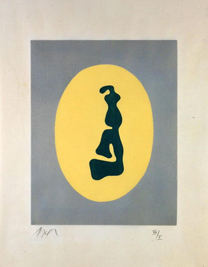 The Sun Recircled, 1966 (colour woodcut)