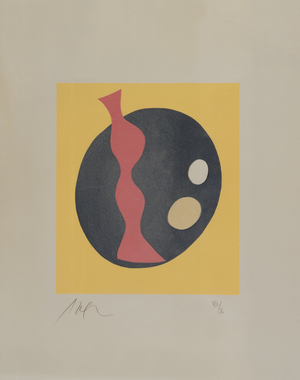 The Sun Recircled, 1966 (colour woodcut)