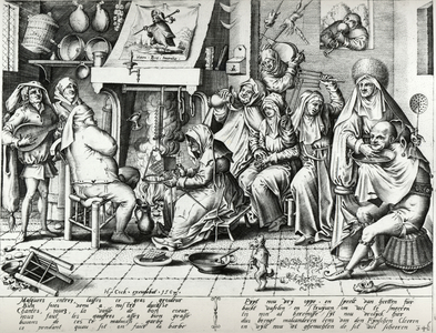 Shrove Tuesday, engraved by Pieter van der Heyden. 1567 (engraving and etching)