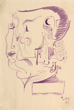 Cerebellum & Co. 1927 (ink on paper)
