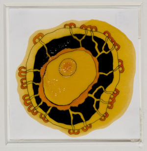 Untitled, 1997-2000 (pencil, coloured pencil & lacquer on paper)