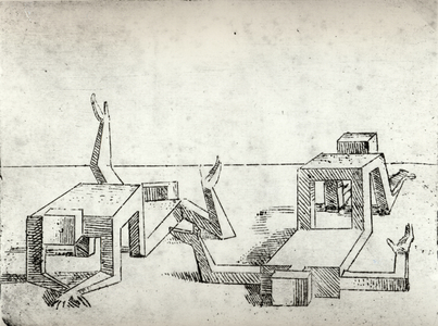 Bizarre Figures, 1624 (etching)