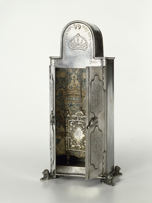 Torah scroll case (silver)