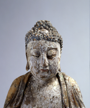 Seated Buddha (wood) (detail of 275877)