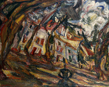 Village Square at Ceret, 1920 (oil on canvas)