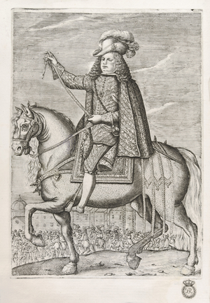 Don Fernando Joaquin Fajardo y Alvarez de Toledo, 1680 (engraving)