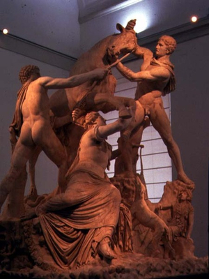 Farnese Bull, Roman copy of a Hellenistic sculpture of the 3rd century BC (marble)