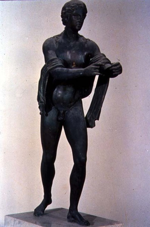 Apollo Shooting an Arrow, from Pompeii, 1st century BC (bronze)