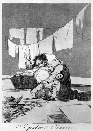 193-0082125 Yes, he broke the pot, plate 25 of 'Los caprichos', pub. 1799 (etching)