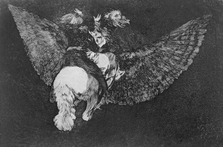 Winged nonsense, plate 5 of 'Proverbs', 1819-23, pub. 1864 (etching)