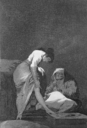 193-0082117 It is nicely stretched, plate 17 of 'Los caprichos', pub. 1799 (etching)