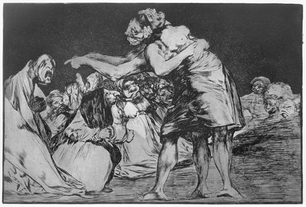 Matrimonial nightmare, plate 7 of 'Proverbs', 1819-23, pub. 1864 (etching)