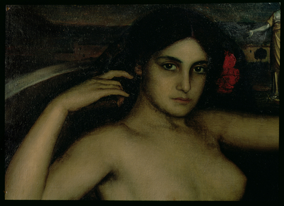 Detail from the Altarpiece of Love (oil on panel)