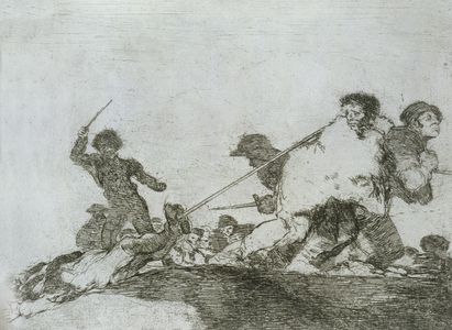 He deserved it, plate 29 of 'The Disasters of War', 1810-14, pub. 1863 (etching)
