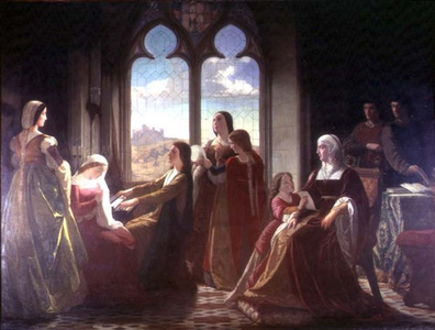 Queen Isabella presiding over the education of her sons, 1864