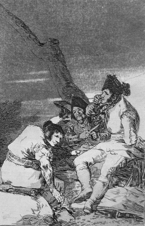 Lads making ready, 'Los caprichos', 1799 (etching)