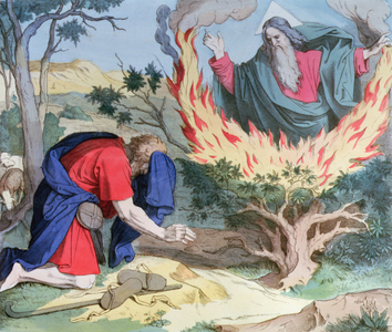 123 0832025 Moses and the Burning Bush, 1860 (engraving)