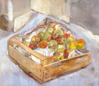 Box of Apples, 1998 (oil on canvas)
