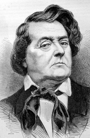 Portrait of Frédérick Lemaître, French actor (1800-1876).