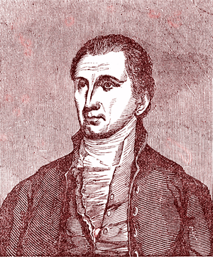 James MONROE (1758-1831), 5th President of the United States. Engraving 1855