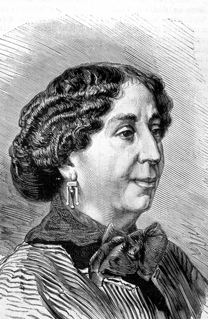 Portrait of George Sand (Aurore Dupin, Baronne Dudevant) (1804-1876), French writer.