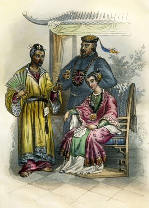 Types of Extreme Orient. Engraving 1862
