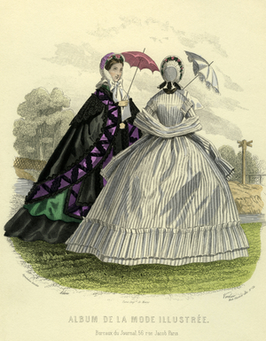 Album de l'MODE illustree, engraving 1862