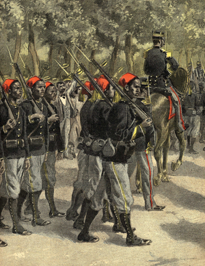 Colonial France, Tirailleurs de la Mission Marchand, 1898.