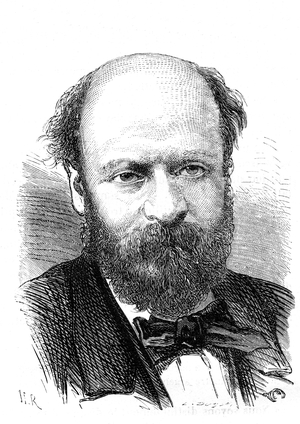 Jean Augustin BARRAL (1819-1884), French chemist and physicist, agronomist, ascent in balloon with Bixio. Engraving 1867
